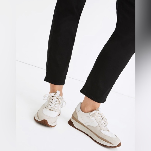 Kickoff trainer sneakers size: W8.5 in neutral colorblock leather - Picture 11 of 13